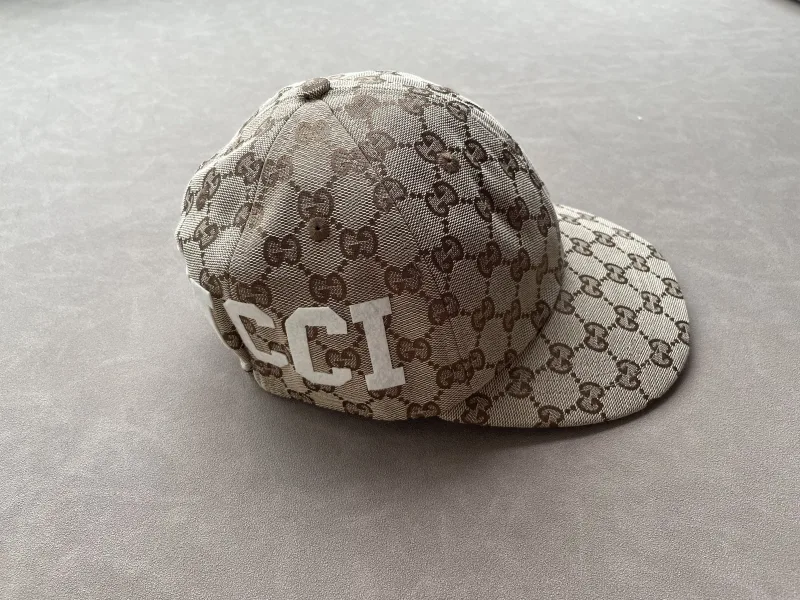 canvas baseball cap beige GG monogram