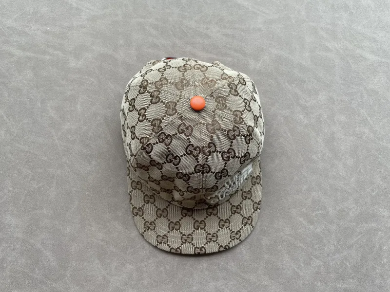 Baseball Cap met GG patroon en The North Face logo