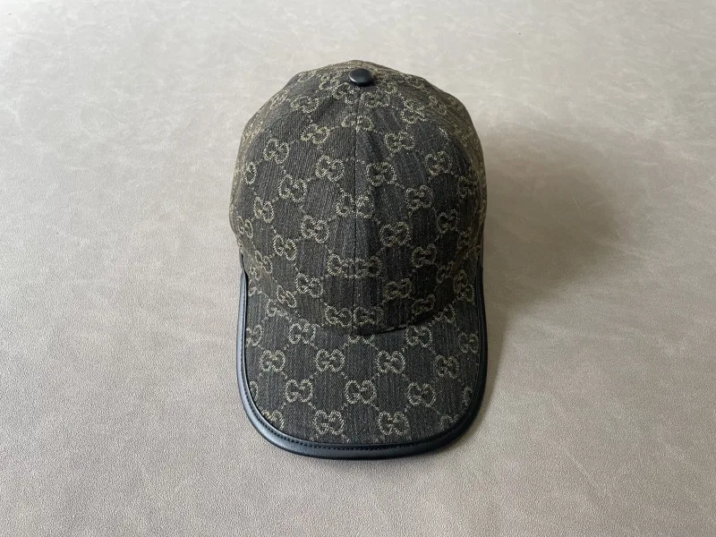 baseball cap met GG-patroon