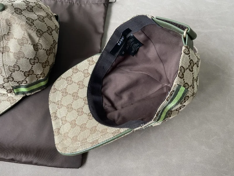 Canvas cap met GG print