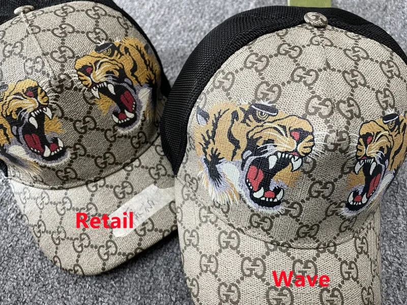 baseball cap met tijgerprint