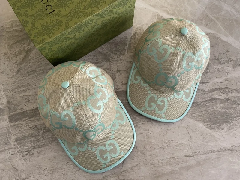 Baseballcap met GG-patroon