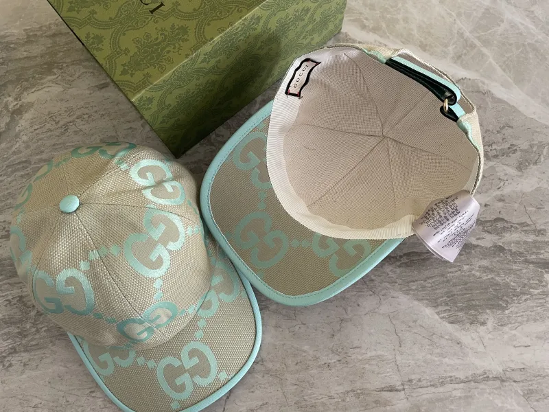 Baseballcap met GG-patroon