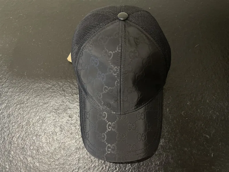 Mesh Trucker Cap Monogram Zwart