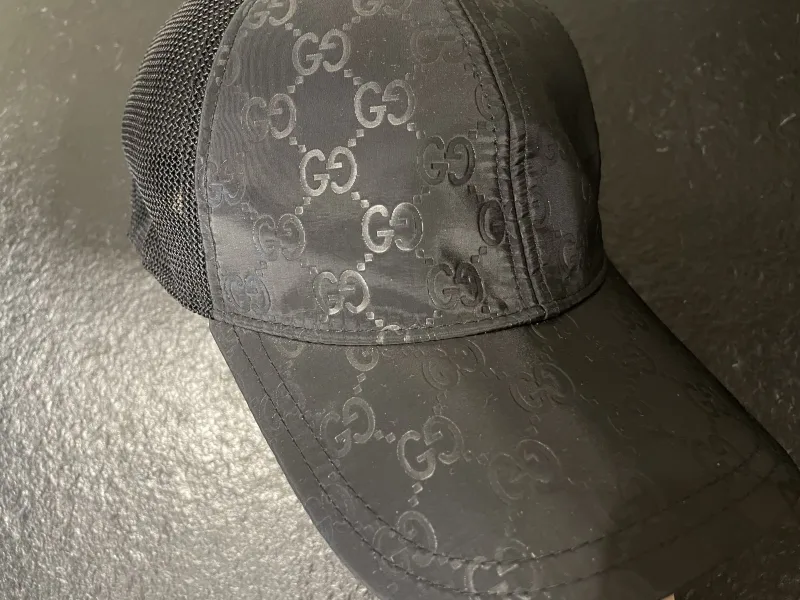 Mesh Trucker Cap Monogram Zwart