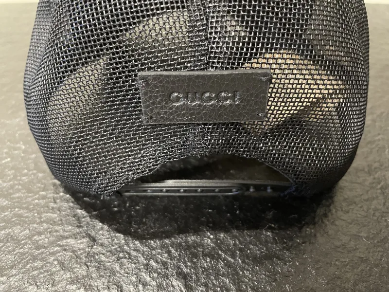 Mesh Trucker Cap Monogram Zwart