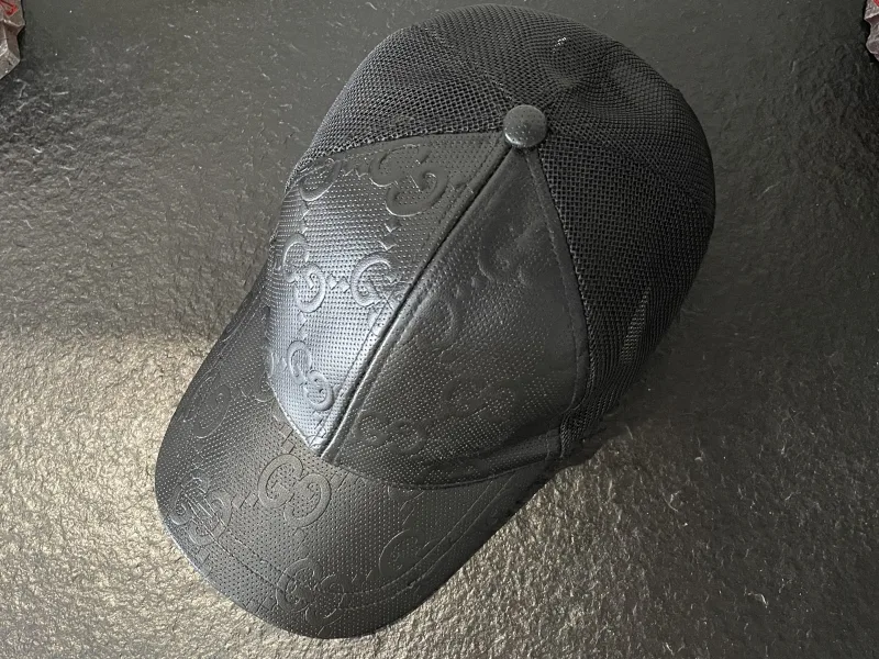 baseball cap met GG print
