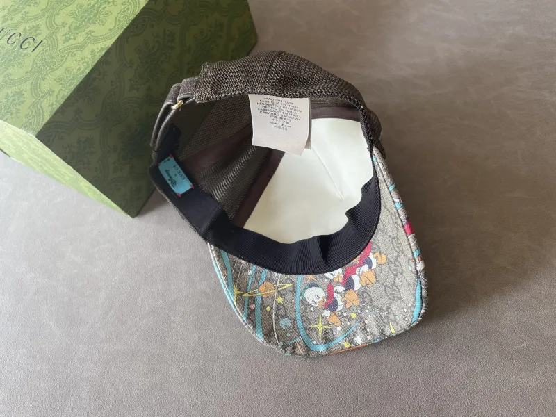 baseball cap with Disney Donald Duck print