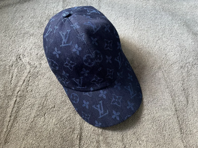Vintage baseball cap met monogram