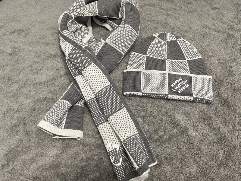 Damier Knit Beanie