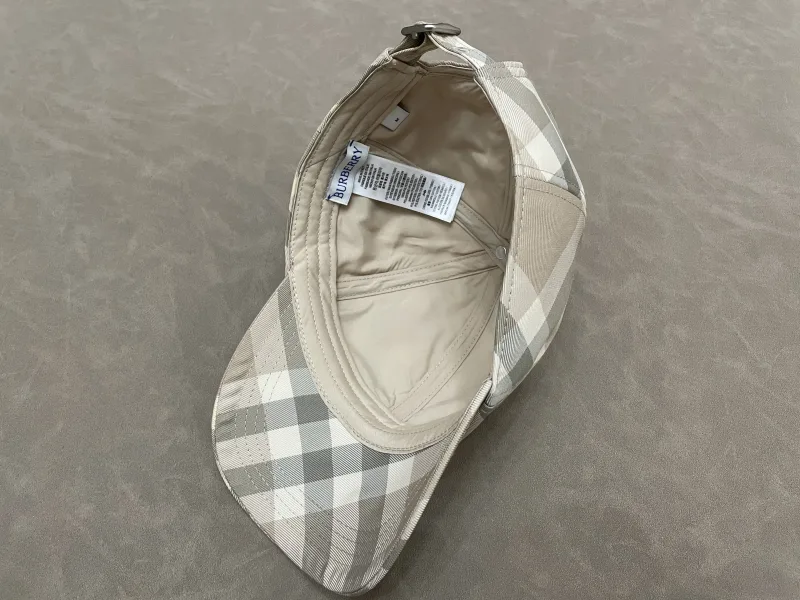 baseball cap check pattern