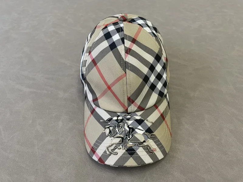 Baseball cap met Burberry-patroon