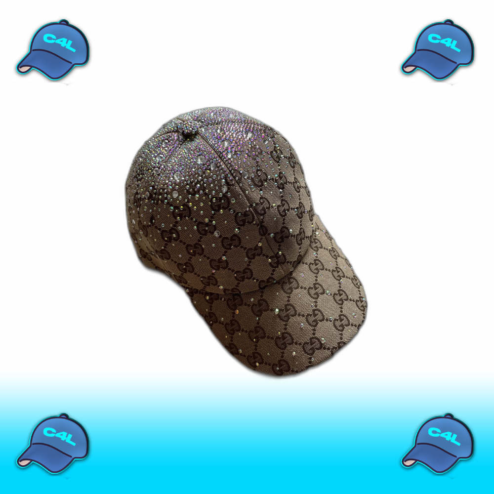 Pet met glitter en Gucci-patroon