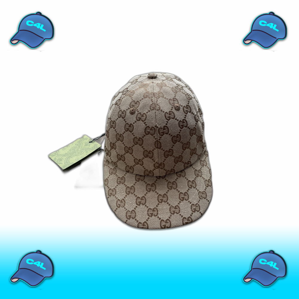 canvas baseball cap beige GG monogram