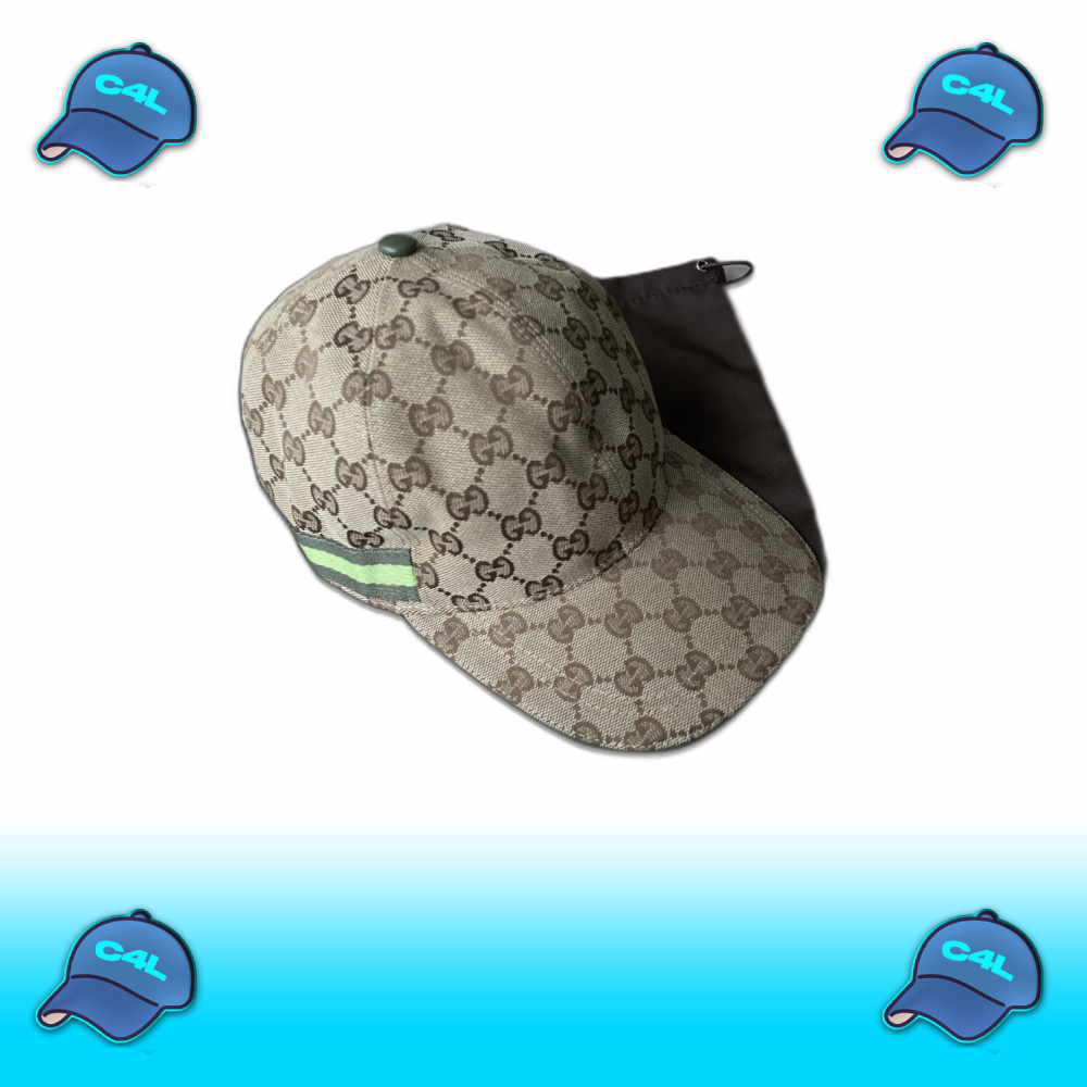 Canvas cap met GG print