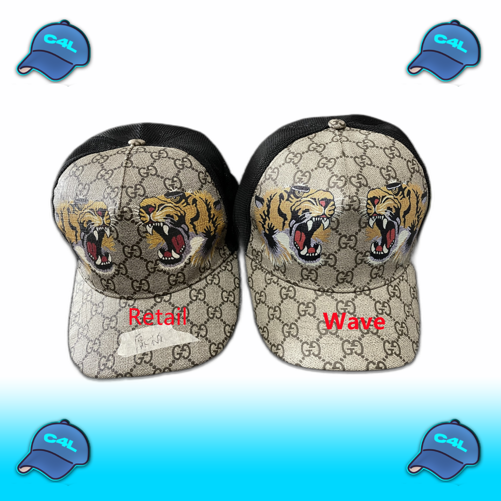 baseball cap met tijgerprint