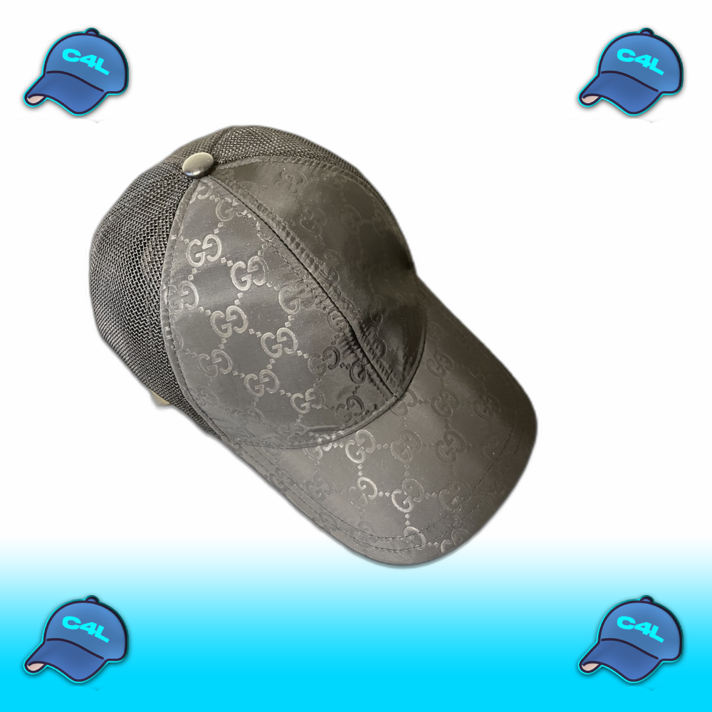 Mesh Trucker Cap Monogram Zwart