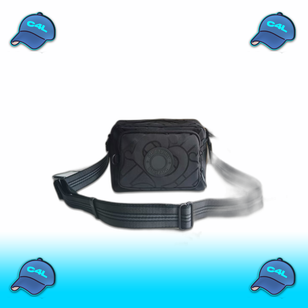 crossbody tas met logo band