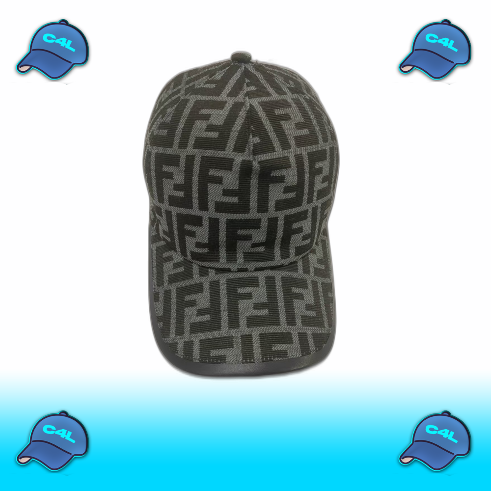 baseball cap met Fendi print