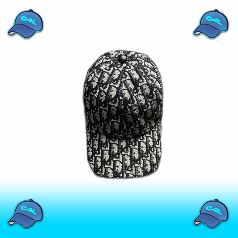 Canvas Cap with Dior Oblique Motif