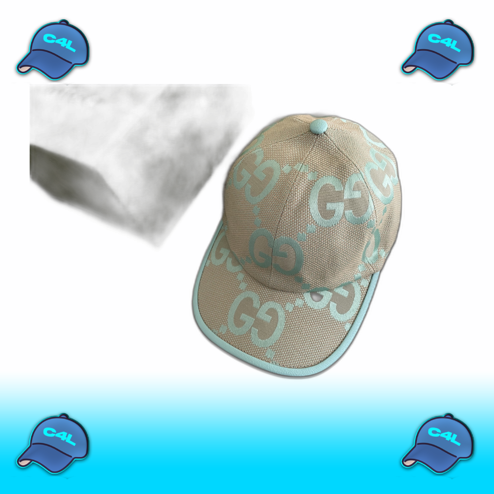 Baseballcap met GG-patroon