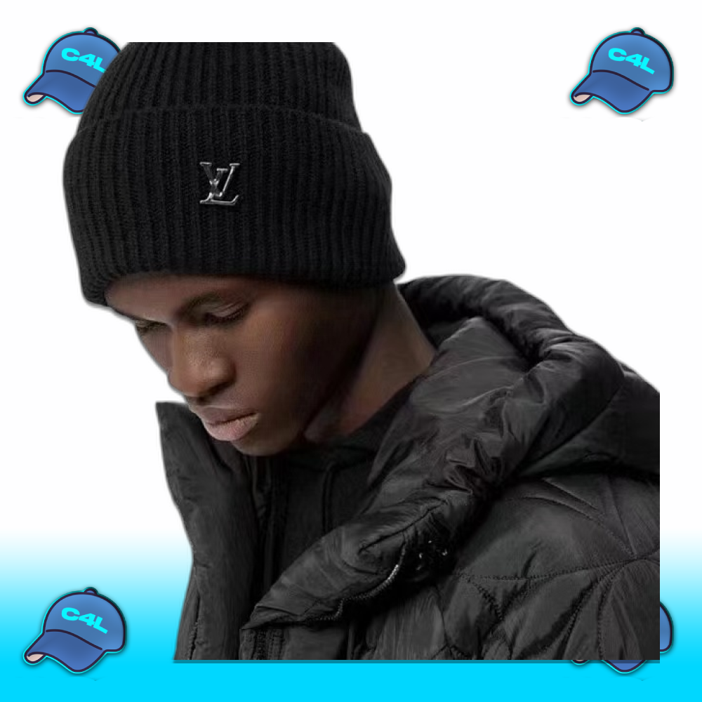 Ribbed Beanie met LV logo