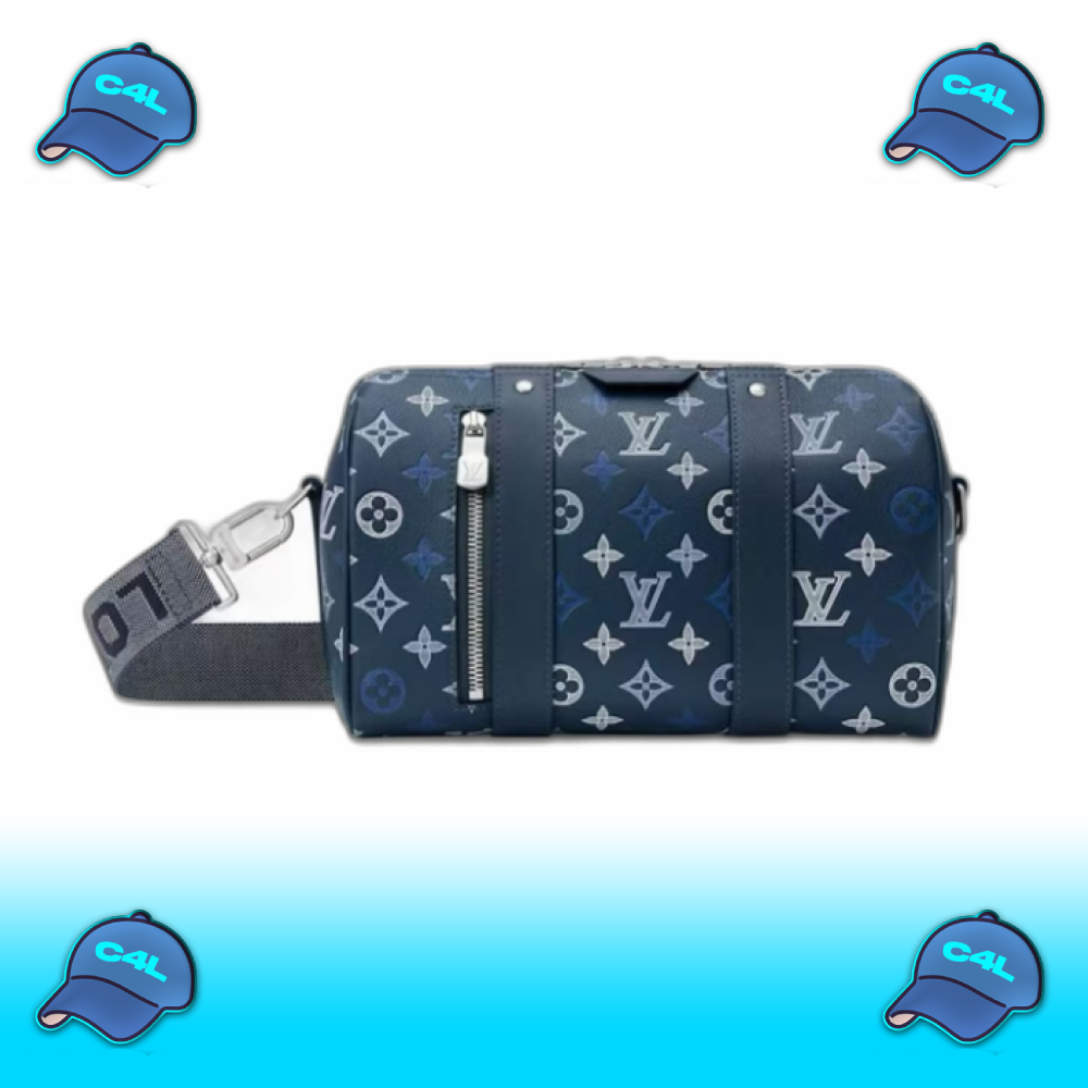 Lederen Duffle Tas met Monogram
