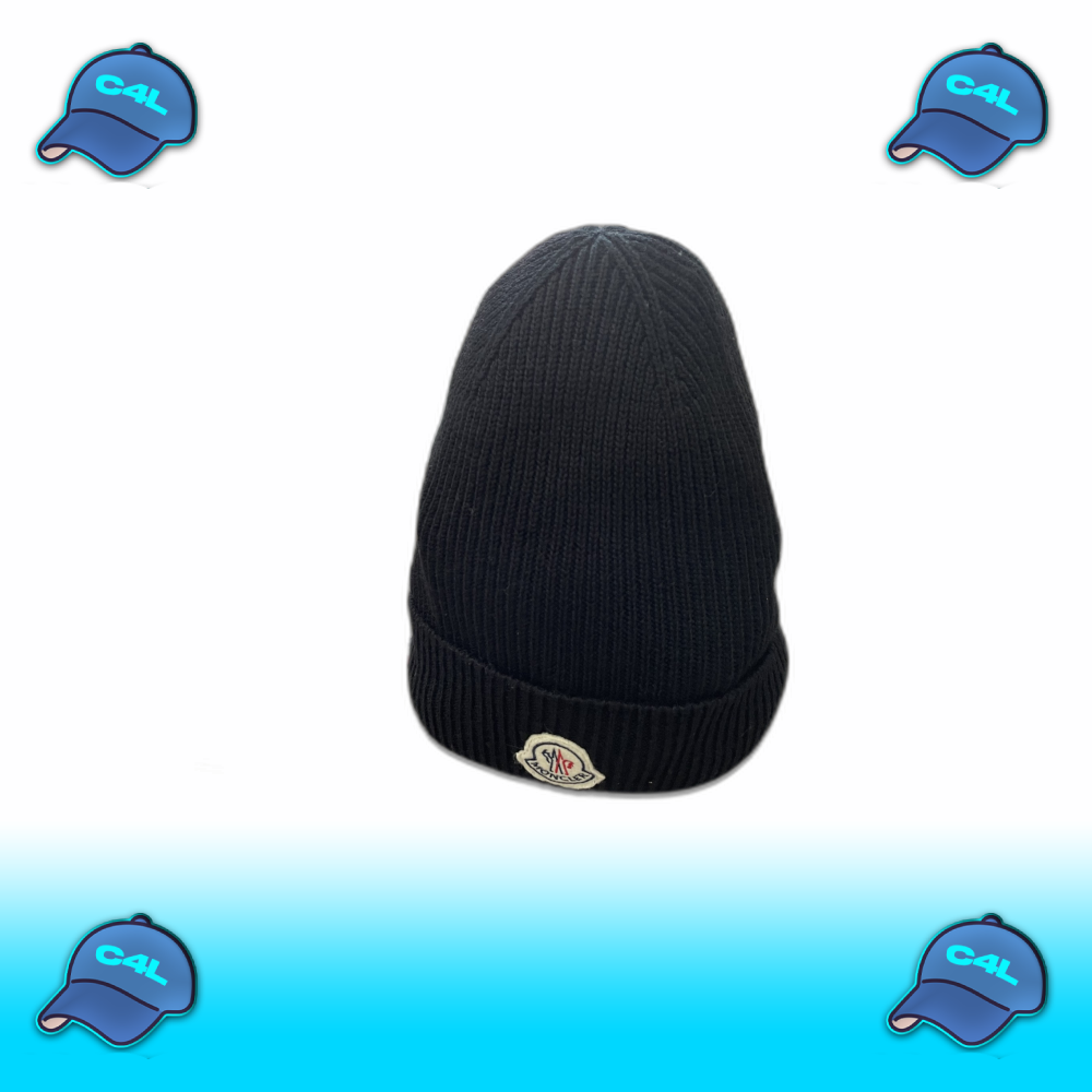 100% wol zwarte muts