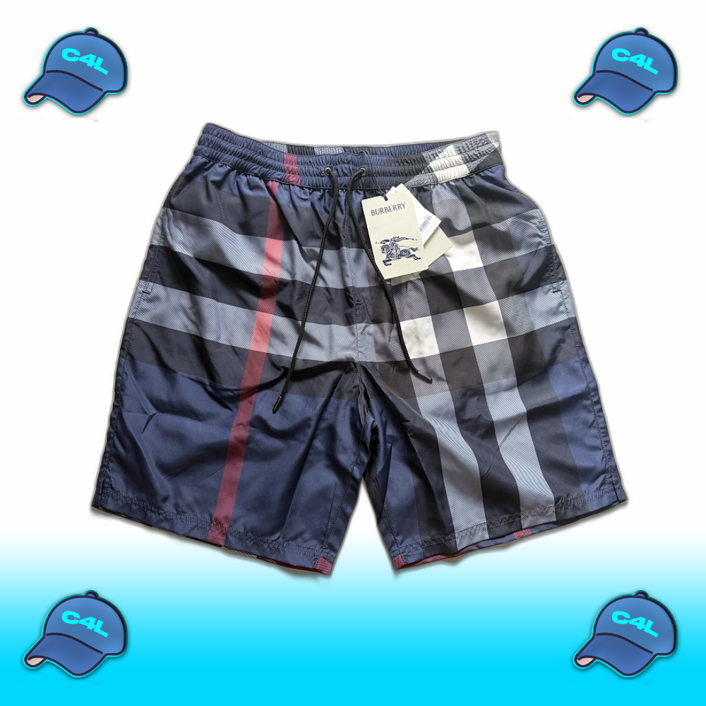 Checkered Swim Shorts